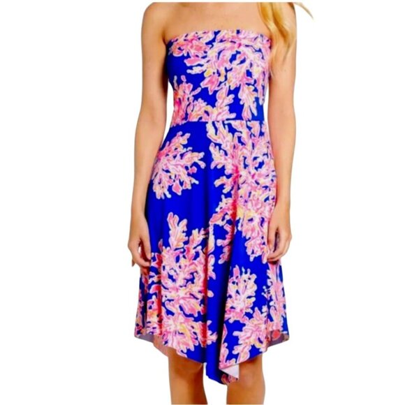 Lilly Pulitzer Dresses & Skirts - Lilly Pulitzer Loleta Strapless Tube Fit Flare Colorful Dress I Size: S